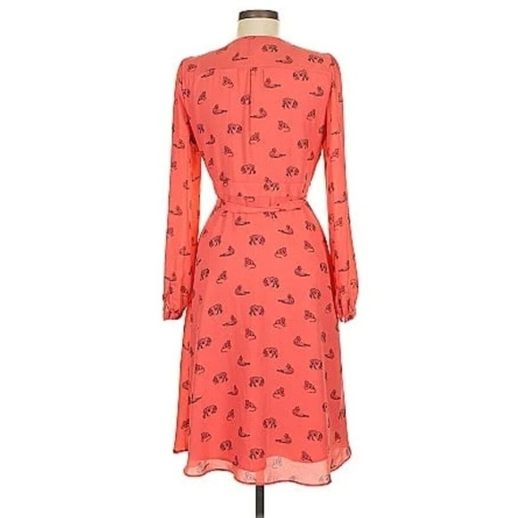 Banana Republic Red Midi Dress - Picture 4 of 9